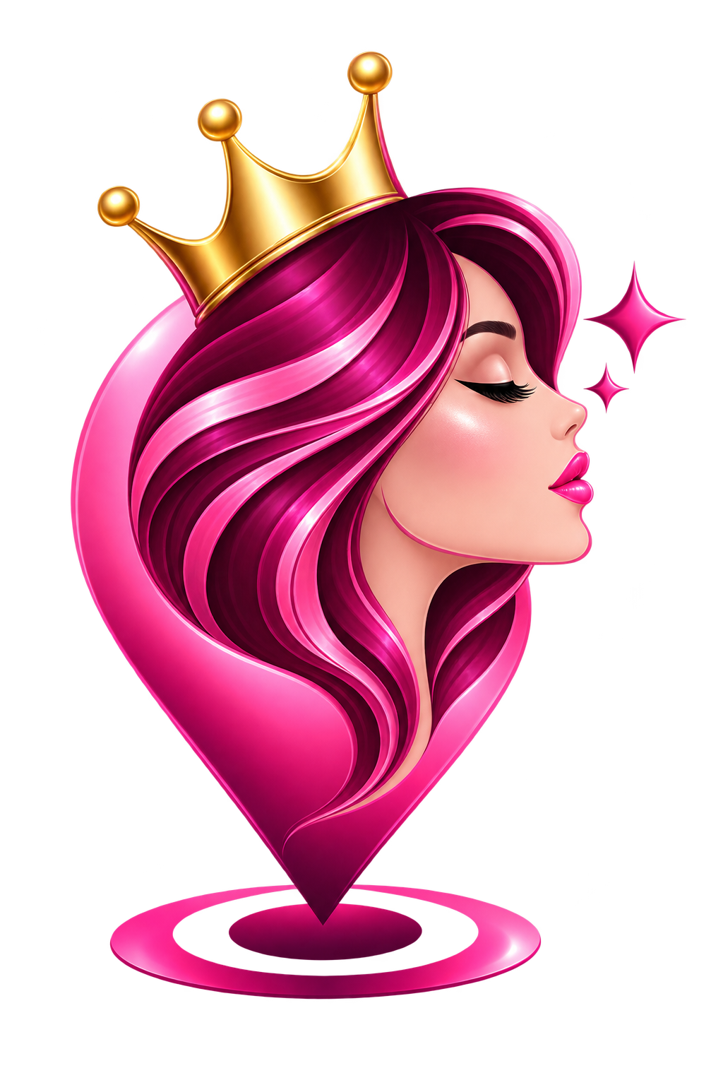 Near me Beauty Near Me - Crowned Beauty Location Pin